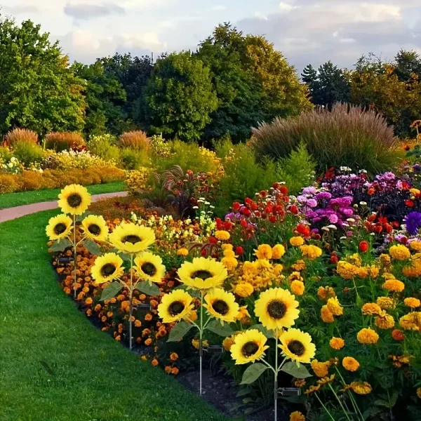 Accessoire de jardin avec éclairage LED solaire