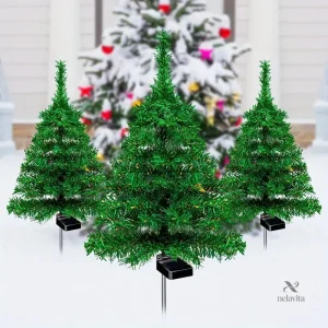 Décoration solaire pour jardin et allée avec piquets illuminés