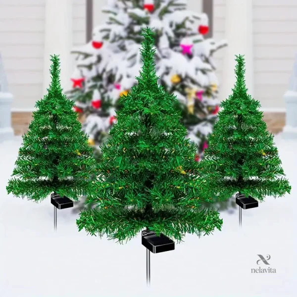Décoration solaire pour jardin et allée avec piquets illuminés