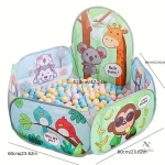 Piscine à balles pliable pour enfants avec motifs animaux