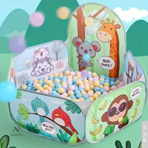 Espace de divertissement coloré avec motifs d'animaux