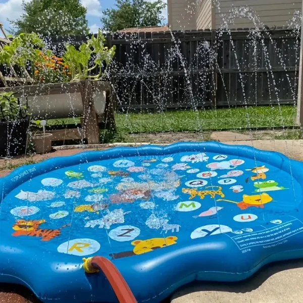 Aire de jeu d'eau ludique pour les tout-petits