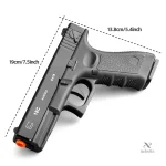 Pistolet à billes mousse avec chargeur, pour enfants et adolescents