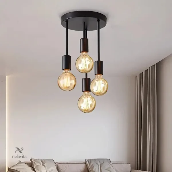 plafonnier-industriel-moderne-a-4-ampoules-luminaire-susp-ukioe6-1 Plafonnier industriel moderne à 4 ampoules pour salon