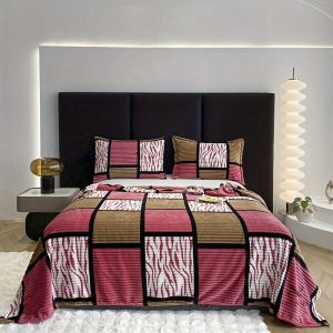 Plaid confortable avec motifs attrayants