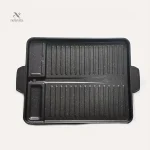 Plancha barbecue en fonte antiadhésive pour cuisine extérieure