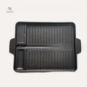 Plancha barbecue en fonte antiadhésive pour cuisine extérieure