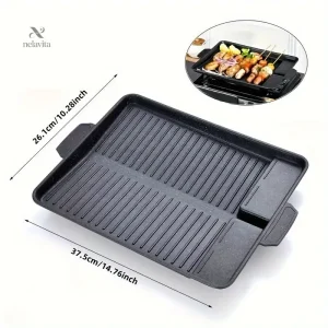 Plancha barbecue portable antiadhésive pour extérieur