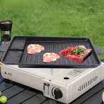 Plaque de cuisson idéale pour camping et pique-nique