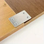 Plaque de jonction en acier inoxydable pour assemblage de meubles