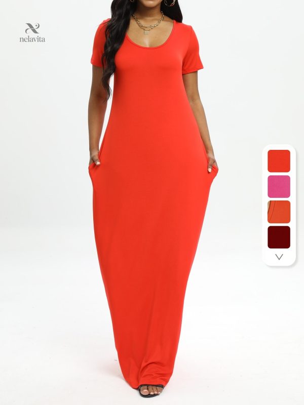 plus-size-casual-dress-womens-plus-solid-v-neck-a-line-sh-69bify-1