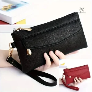Pochette femme élégante – Sac de soirée multifonction avec dragonne, plusieurs coloris