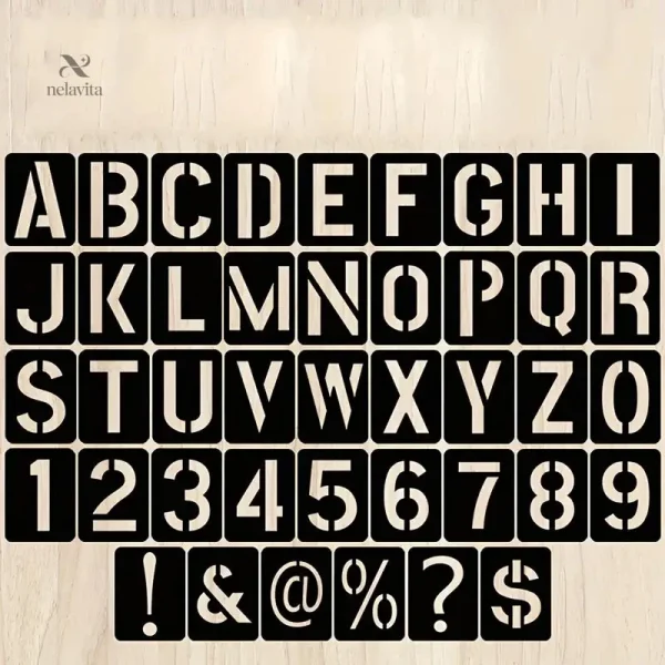 Kit de Pochoirs pour Lettres et Nombres