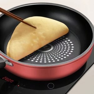 Poêle tous feux 24 cm, conception pratique pour la cuisson quotidienne