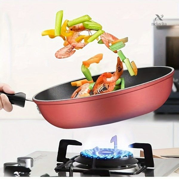 Poêle antiadhésive 24 cm, adaptée à tous types de plaques
