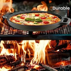 Poêle en fonte parfaite pour pique-nique et activités outdoor