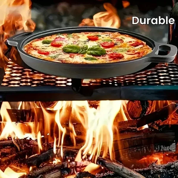 Poêle en fonte parfaite pour pique-nique et activités outdoor