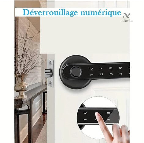 poignee-de-porte-intelligente-a-code-numerique-serrure-el-bbex47-1 Poignée de porte intelligente avec code numérique sécurisé