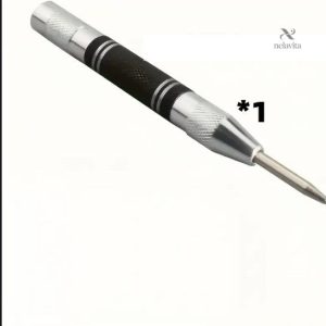 Poinçon automatique de précision 128 mm – Outil de marquage en métal antidérapant pour perçage et bricolage
