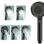 Pommeau de douche ajustable, installation murale facile
