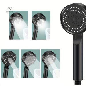 Pommeau de douche ajustable, installation murale facile