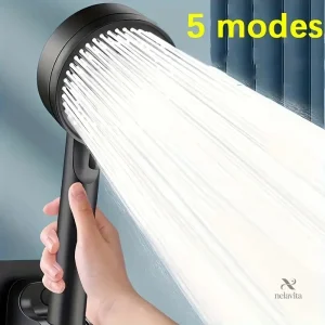 Pommeau de Douche Haute Pression Rond – Jet Confort et Économie d’Eau | Accessoires Salle de Bain