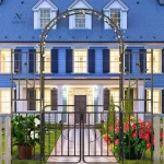 Portail de jardin avec arche métallique élégante