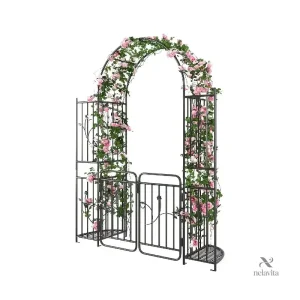 Portail décoratif en métal pour aménagement extérieur