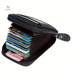 Porte-cartes homme compact avec rangement pour 12 à 20 cartes