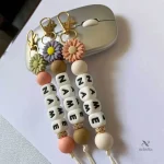 Accessoire enfant : porte-clés en silicone et prénom