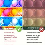 Accessoires ludiques pour enfants : porte-clés Pop It colorés