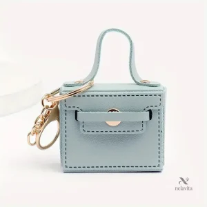 Porte-clés sac à main miniature rose – Breloque élégante et tendance pour femme