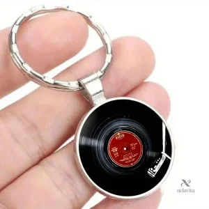 Porte-clés vinyle rétro, accessoire original pour passionnés de musique