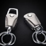 Accessoire automobile élégant en métal pour clés