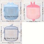 Solution de rangement pour jouets de bain colorée et ludique