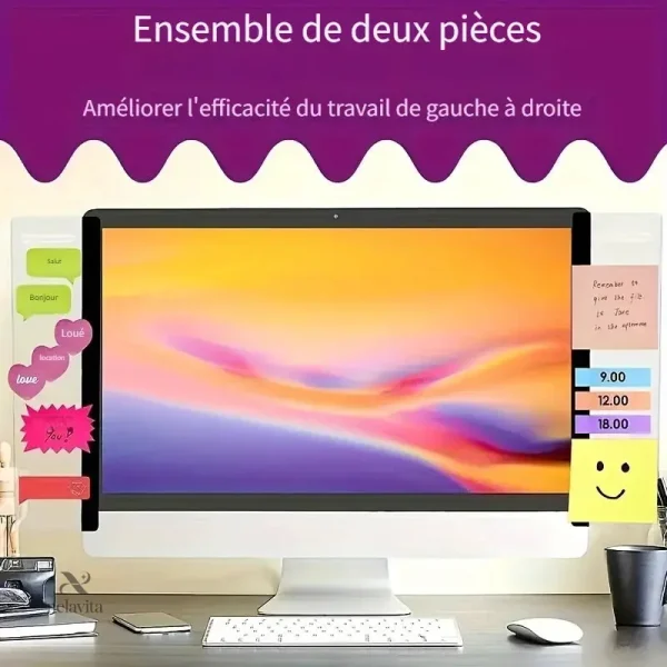 Accessoire de Bureau Transparent et Fonctionnel