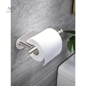 Porte-Papier Toilette Inox Autocollant – Support Mural Sans Perçage pour Salle de Bain Moderne