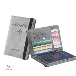 Porte-Passeport et Porte-Cartes de Voyage – Étui Organisateur Multifonction avec Rangement SIM et Billets