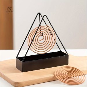Porte-spirale anti-moustique en fonte triangulaire