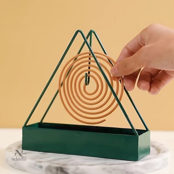 Porte-spirale élégant en fonte, idéal pour l'extérieur