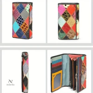 Accessoire tendance : portefeuille patchwork pour femme