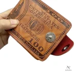 Accessoire homme chic, portefeuille en cuir vintage