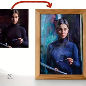 Portrait personnalisé réalisé à la main sur mesure