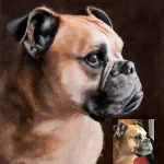 Art mural unique : portrait peint d'après votre image