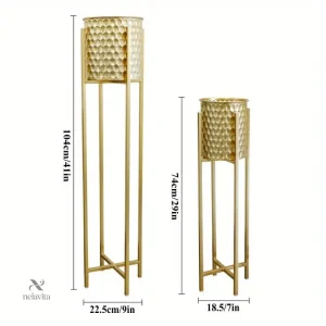 Pots de fleurs design avec supports, style contemporain