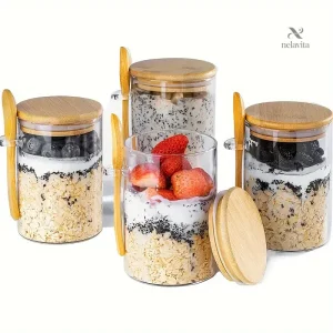 Bols pratiques pour petit-déjeuner et céréales avec cuillère