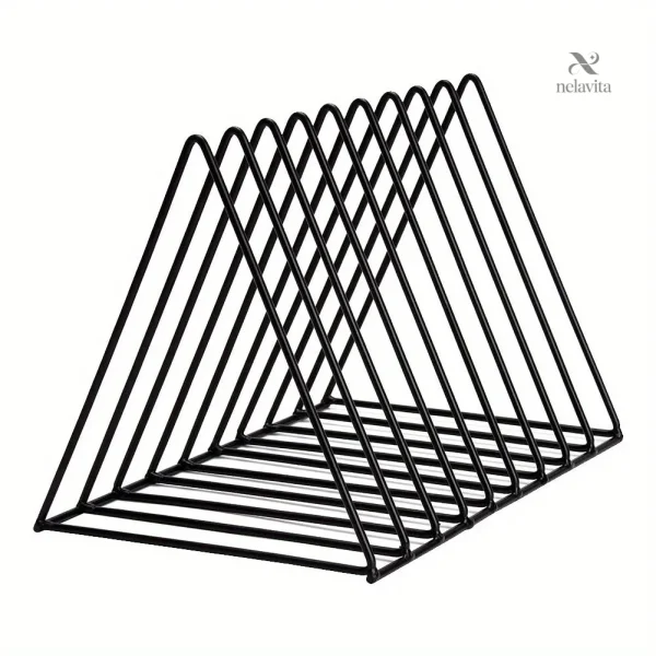 presentoir-triangulaire-metal-noir-pour-vinyles-ou-cd-sup-dvuo8f-1 Présentoir métal noir pour vinyles et CD, design moderne