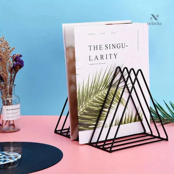 Accessoire minimaliste pour exposer vinyles ou CD