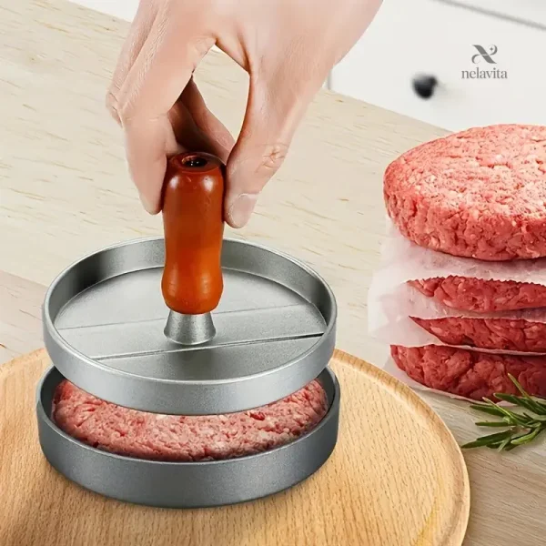 Presse à burger en aluminium, idéale pour des repas faits maison