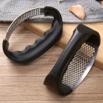 Presse-ail ergonomique en acier inoxydable pour cuisine rapide